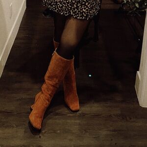 Tan Suede Boots